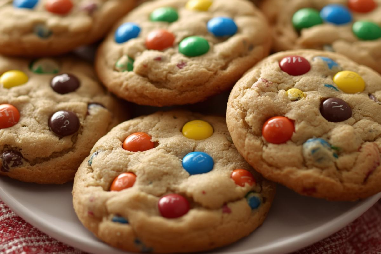 Christmas M&M Cookies